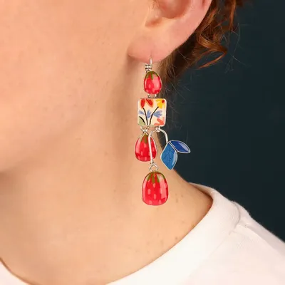 Jewelry - DELICE SLEEPERS SILVER MULTI COLOR - TARATATA BIJOUX