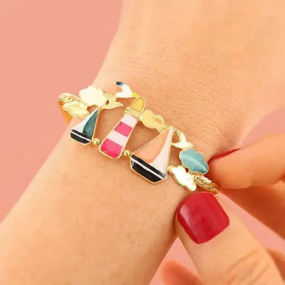 Jewelry - HORIZON BRACELET GOLD COLOUR MULTI - TARATATA BIJOUX
