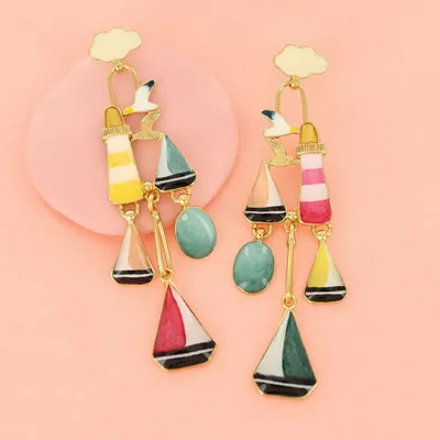 Jewelry - HORIZON CHIPS GOLD COLOR MULTI - TARATATA BIJOUX