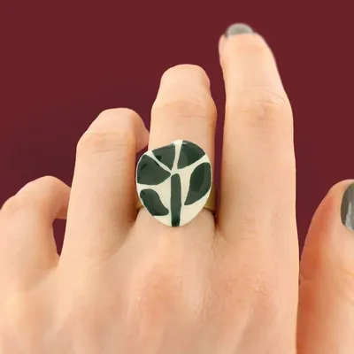 Bijoux - BAGUE KALY COULEUR BRONZE VERT - TARATATA BIJOUX