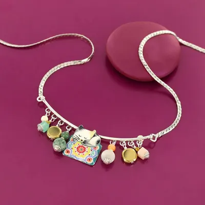 Jewelry - CHANAPE NECKLACE SILVER MULTI COLOR - TARATATA BIJOUX
