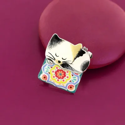 Jewelry - SILVER MULTI COLOR CHANAPE BROOCH - TARATATA BIJOUX