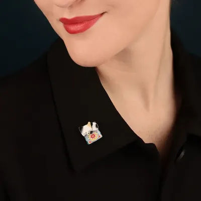 Jewelry - SILVER MULTI COLOR CHANAPE BROOCH - TARATATA BIJOUX