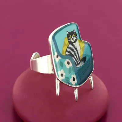 Jewelry - CHANAPE RING, SILVER AND BLUE COLOUR - TARATATA BIJOUX