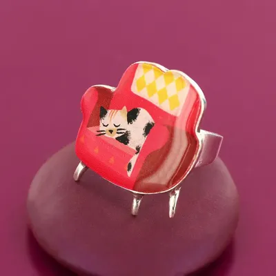 Jewelry - CHANAPE RING, SILVER AND RED COLOR - TARATATA BIJOUX