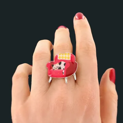 Jewelry - CHANAPE RING, SILVER AND RED COLOR - TARATATA BIJOUX