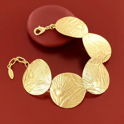 Jewelry - GOLD HIBISCUS BRACELET - TARATATA BIJOUX