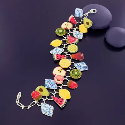 Jewelry - Pretty Silver Multi-Color Bracelet - TARATATA BIJOUX