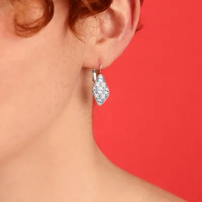 Jewelry - PRETTY SLEEPERS PRETTY SILVER BLUE COLOR - TARATATA BIJOUX