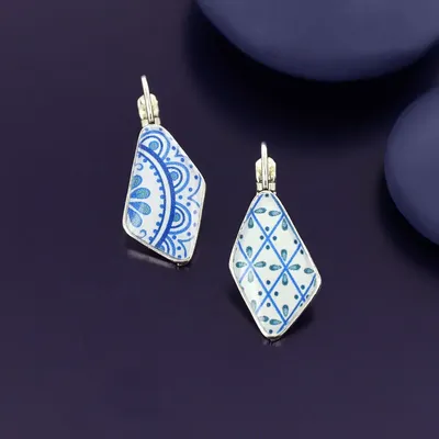 Jewelry - PRETTY SLEEPERS PRETTY SILVER BLUE COLOR - TARATATA BIJOUX