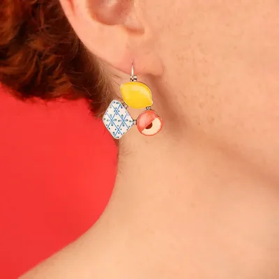 Jewelry - PRETTY SLEEPERS PRETTY SILVER MULTI COLOR - TARATATA BIJOUX