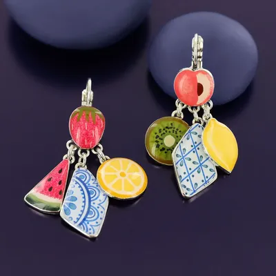 Bijoux - DORMEUSES JOLIE JOLIE COULEUR ARGENT MULTI - TARATATA BIJOUX