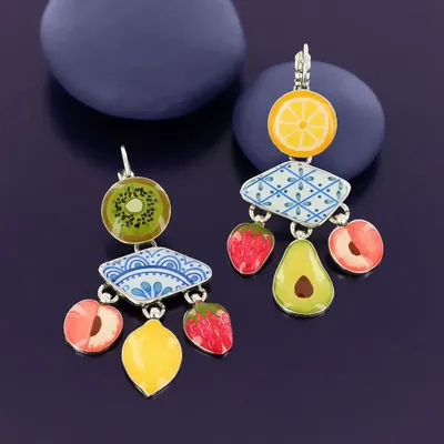 Jewelry - PRETTY SLEEPERS PRETTY SILVER MULTI COLOR - TARATATA BIJOUX