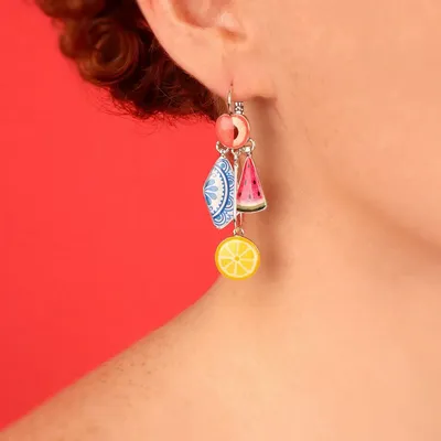 Jewelry - PRETTY SLEEPERS PRETTY SILVER MULTI COLOR - TARATATA BIJOUX