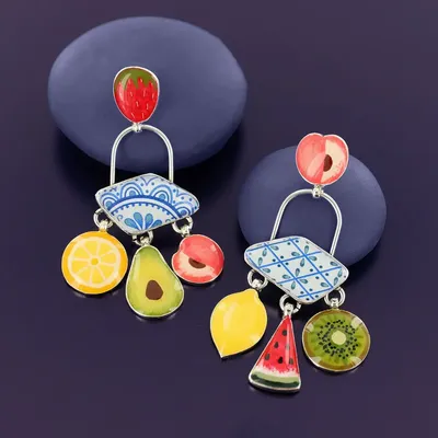 Jewelry - PRETTY SILVER MULTI COLOR CHIPS - TARATATA BIJOUX