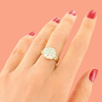 Jewelry - GOLD AND BLUE FEATHER RING - TARATATA BIJOUX