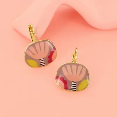 Jewelry - MULTI-COLOR GOLD FEATHER SLEEPERS - TARATATA BIJOUX