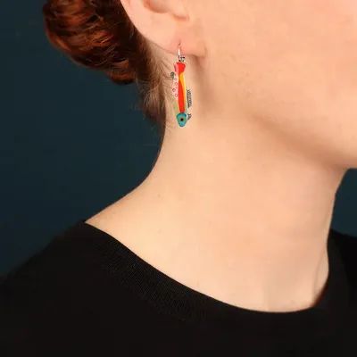 Jewelry - BLUE SILVER MULTI COLOR SLEEPERS - TARATATA BIJOUX