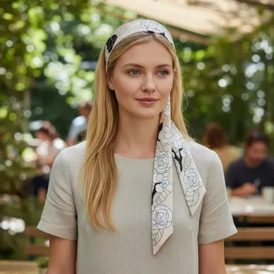 Headbands - Adriana Peony Headband - MAISON FITZGERALD