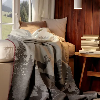 Throw blankets - Blanket Deerlight - BIEDERLACK