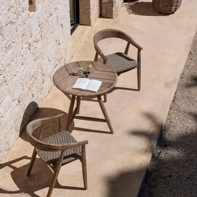 Lawn armchairs - Armchair Faye wicker seat - GOMMAIRE