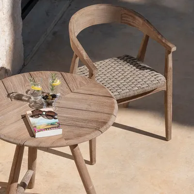 Lawn armchairs - Armchair Faye wicker seat - GOMMAIRE