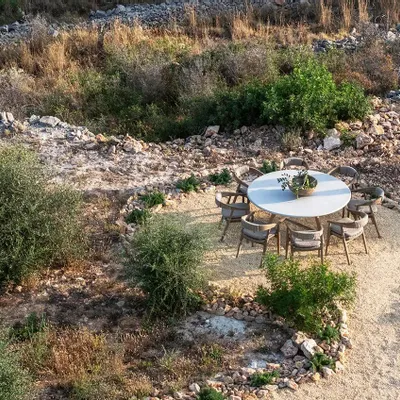 Tables de jardin - Round Table Faye XL - GOMMAIRE