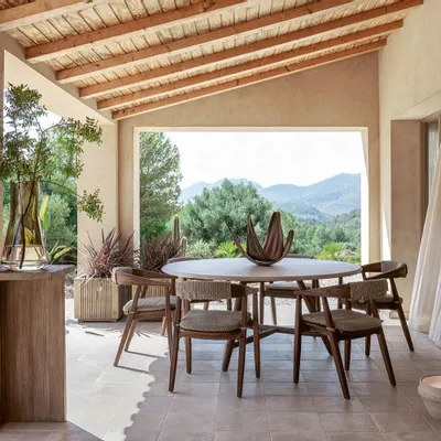 Tables de jardin - Round Table Faye XL - GOMMAIRE