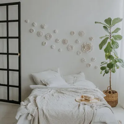 Other wall decoration - Meadow  flowers - Set of 21 Wall Sculptures - DABA DECO