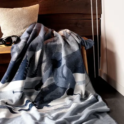 Throw blankets - Blanket Snow Flow - BIEDERLACK