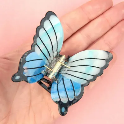 Hair accessories - Blue Butterfly Hair Claw - COUCOU SUZETTE