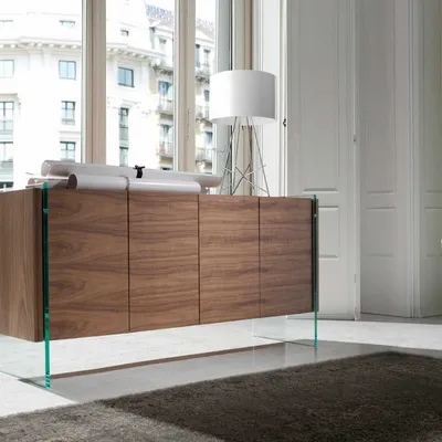 Mobilier et rangements pour bureau - Buffet en noyer - ANGEL CERDÁ