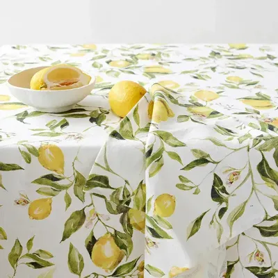 Nappes - Nappe en lin imprimée Jardin d’agrumes - MAGICLINEN