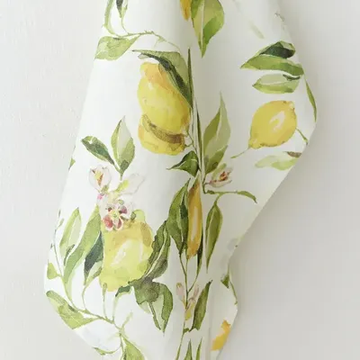 Torchons - Torchon en lin imprimé Jardin d’agrumes - MAGICLINEN