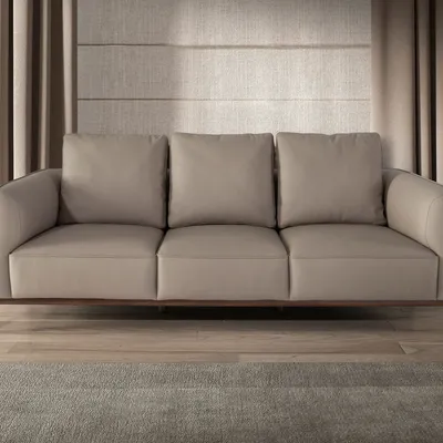 Sofas - 2-seater sofa in mink leather - ANGEL CERDÁ