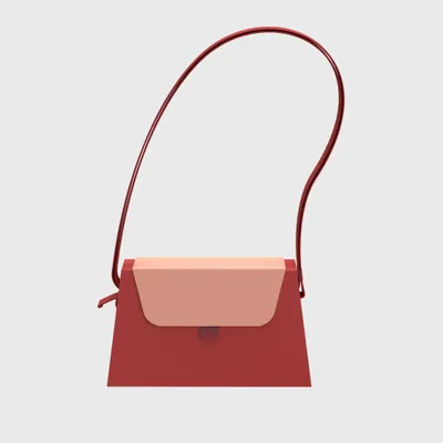 Bags and totes - Kamibako Shoulder Bag - Pink/Red - PAPER FOR PAPER