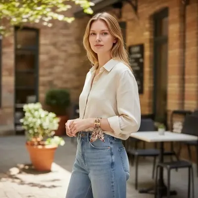 Jewelry - Giorgia peony pattern cuff bracelet - MAISON FITZGERALD