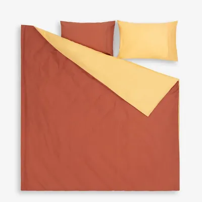 Bed linens - RNF Single Bed Linen set, 200x215cm+50x70cm, Nuances,Terra / Yellow - DILIOS