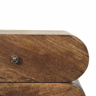 Night tables - Artisan Furniture Solid Wood Slimline 2-Drawer Bedside - ARTISAN FURNITURE