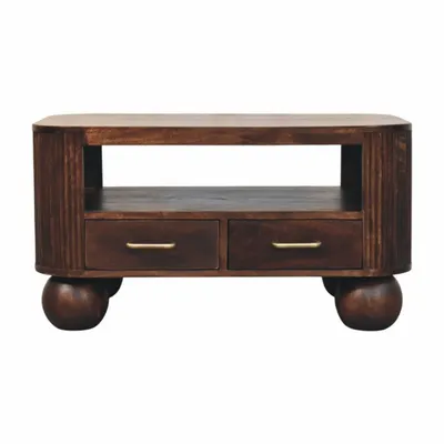 Coffee tables - Artisan Furniture Solid Wood Sphere Leg Coffee Table - ARTISAN FURNITURE
