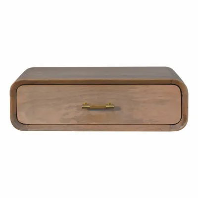 Tables de nuit - Artisan Furniture Solid Wood Table de chevet murale Sonoma T-bar - ARTISAN FURNITURE