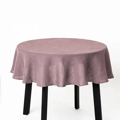 Table cloths - Woodrose round linen tablecloth - MAGICLINEN