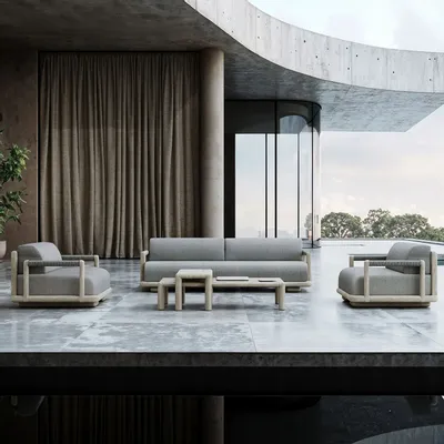 Lawn sofas   - Caleo Lounge Set - SNOC