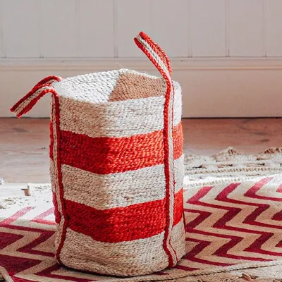 Shopping baskets - Round jute baskets - MAISON BENGAL