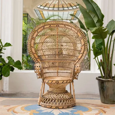 Armchairs - EMMANUELLE rattan armchair - KOK MAISON