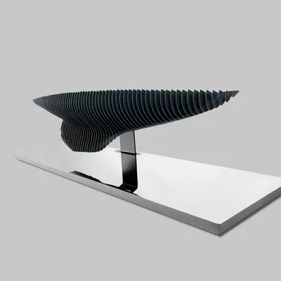 Sculptures, statuettes et miniatures - Sculpture sur socle DR 02 Charcoal-Mirror - ANTOINE F.