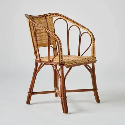 Armchairs - BAGATELLE traditional woven rattan armchair - KOK MAISON