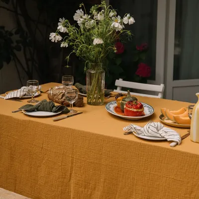 Table linen - Double gauze cotton tablecloth - LES PENSIONNAIRES