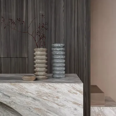 Design objects - Torre Vase 01, 02, 04 - Soapstone - GARDECO OBJECTS