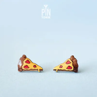 Jewelry - Pizza Stud Earrings - PINTONIK